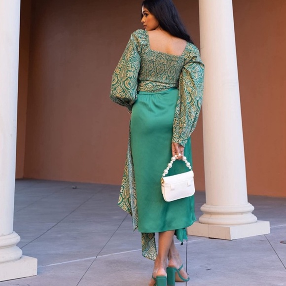 NEW! The Drop Size XL Jacquard Print Sweetheart Top by @Sruthijayadevan - Picture 4 of 10